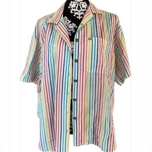 Size 20 plus size 80s vintage rainbow top